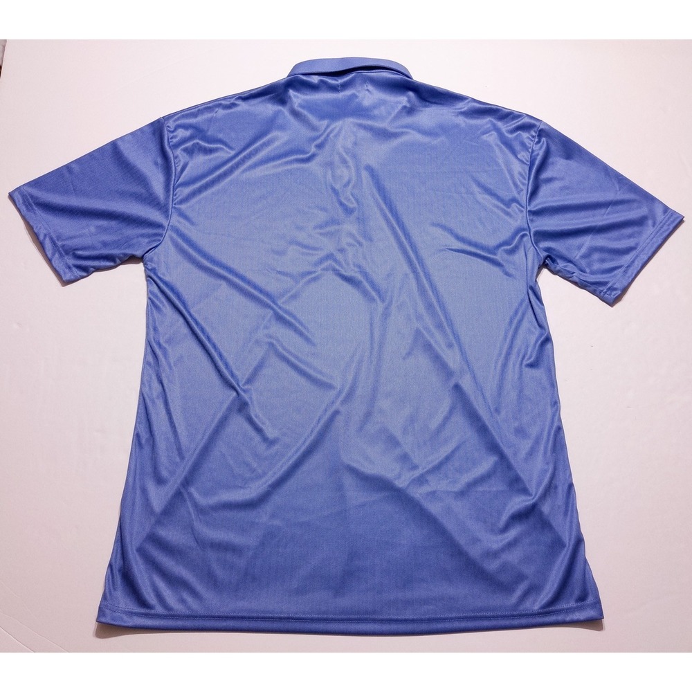 COLLARS & CO Dress Collar Short Sleeve Polo Shirt Blue XXL 2XL - Picture 9 of 9